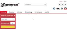 Tablet Screenshot of goingfast.com